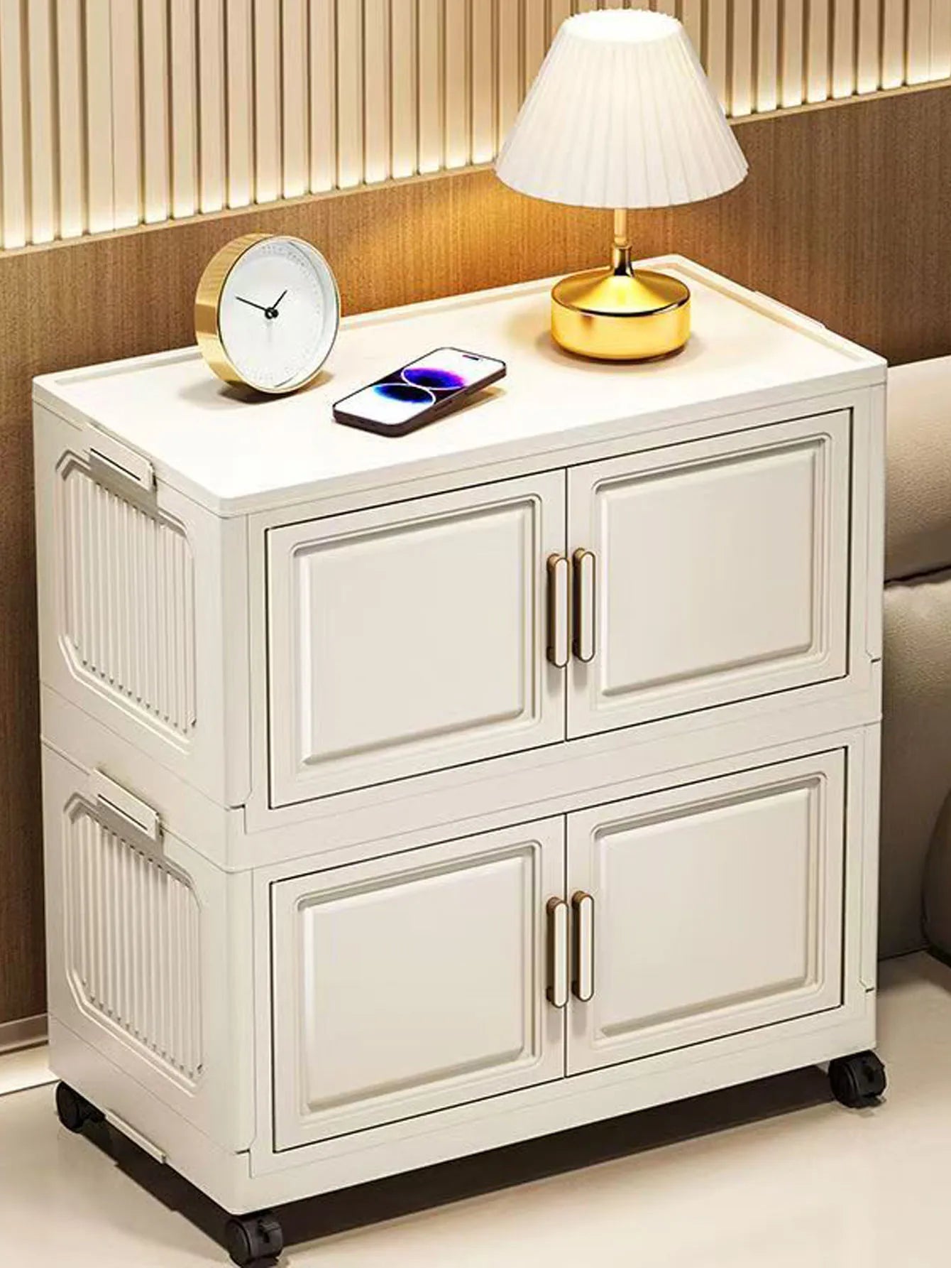 Adjustable Plastic Storage Cabinet For Home Kitchen Organization