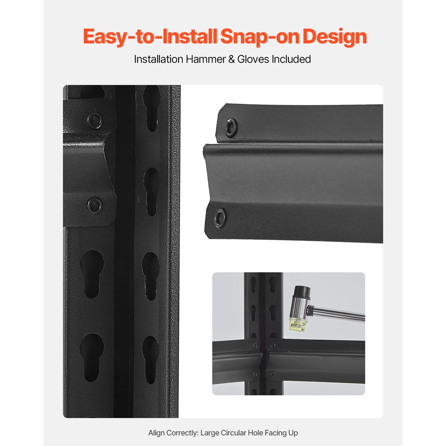 Sturdy Adjustable Metal Utility Storage Shelf Rack
