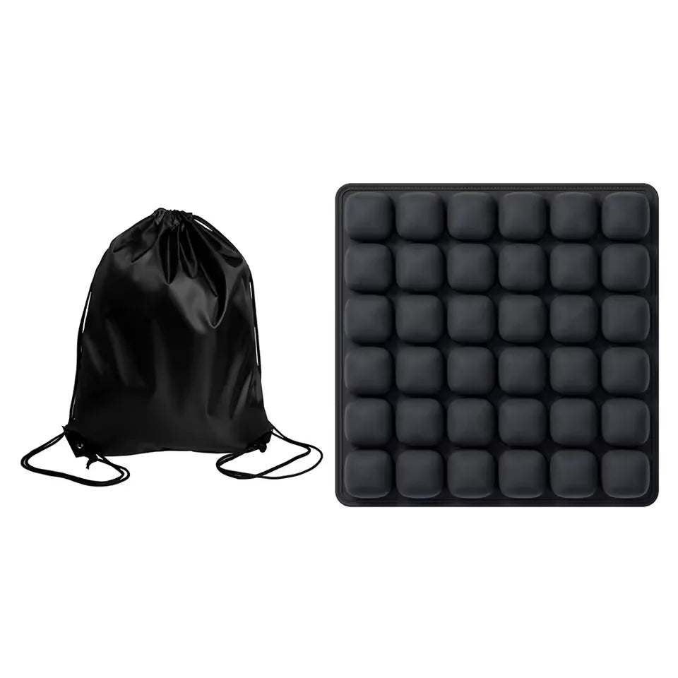 3D Inflatable Seat Cushion With Massage Pad For Office Chairs