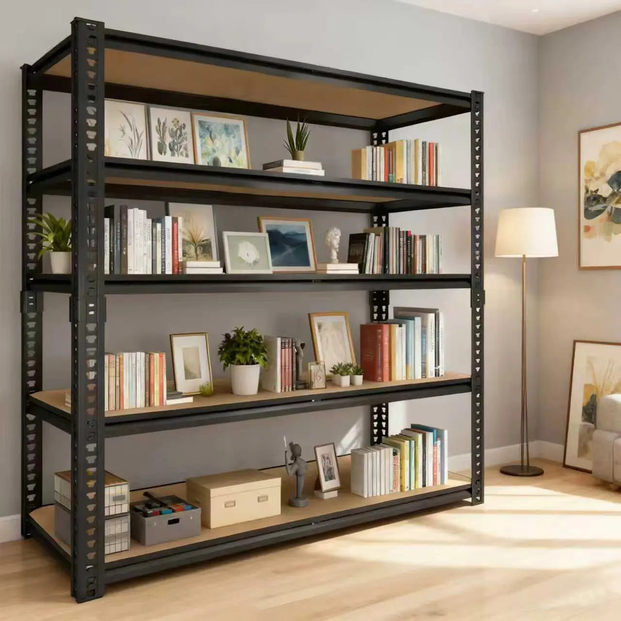 Sarenzon Heavy Duty Steel Storage Shelving System With Adjustable Height