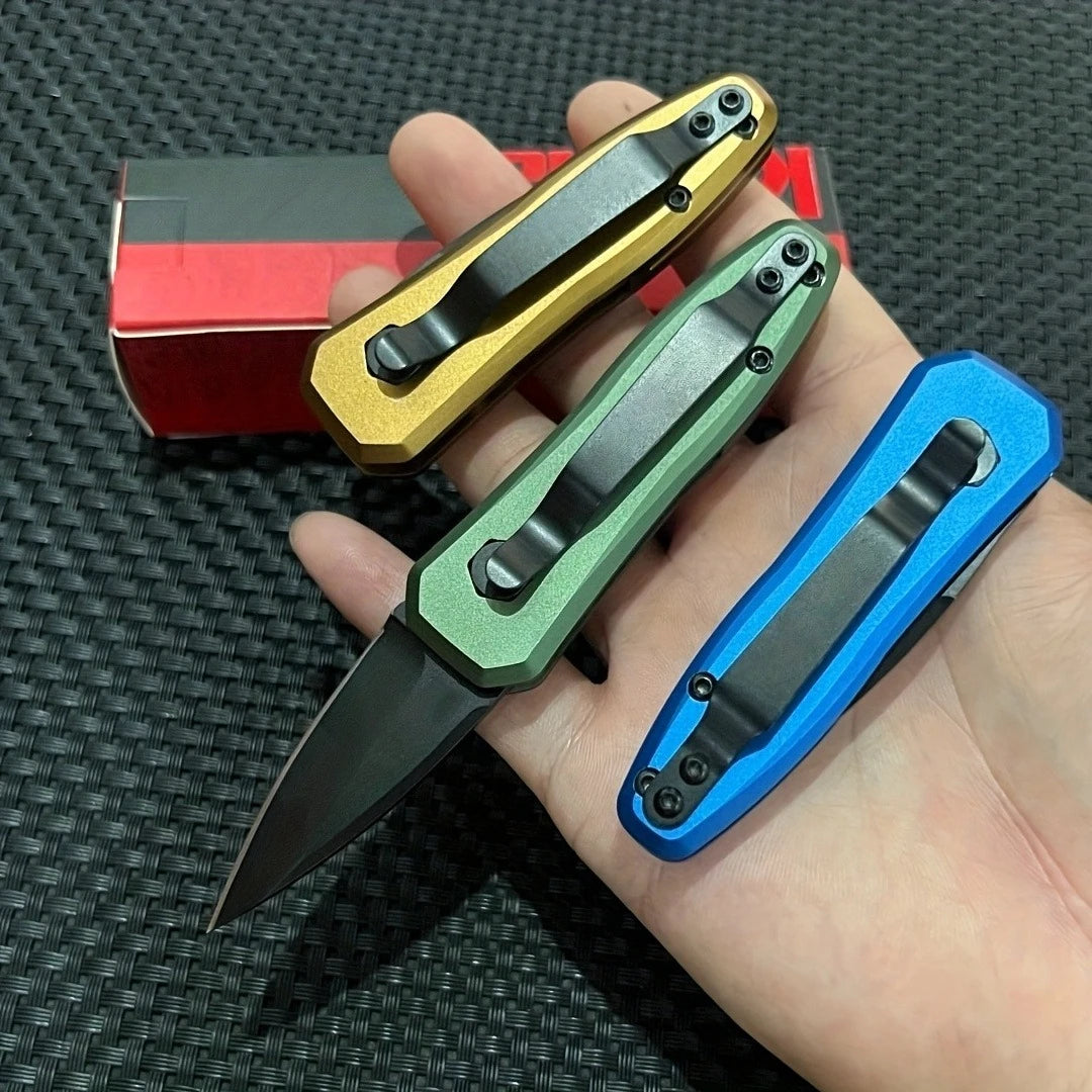 DIY Quick Open Folding Pocket Knife With Aluminum Handle