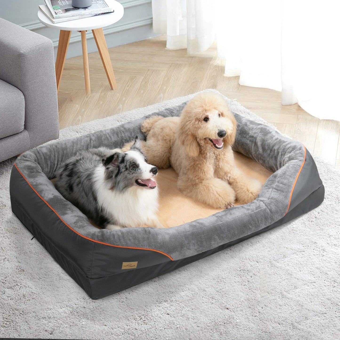 Bingopaw Removable Washable Fleece Dog Bed Soft Water Resistant Cover