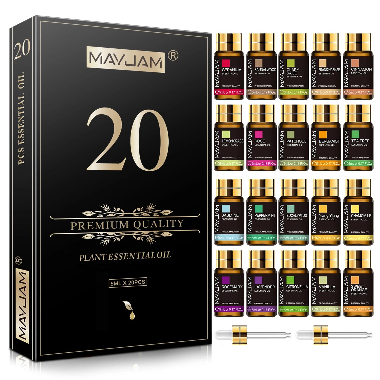 Mayjam Pure Essential Oils Aromatherapy Blend Collection Set