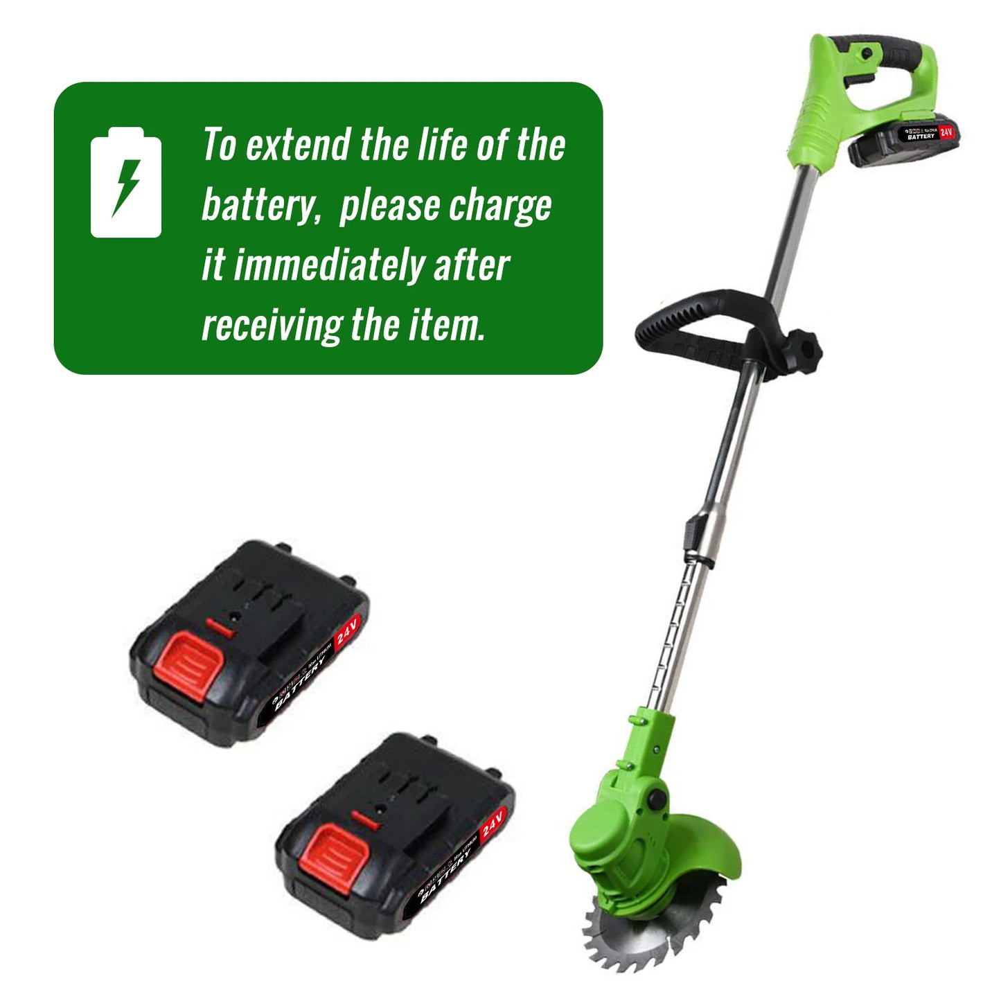 Cordless Brushless 2In1 Lawn Mower Edger and String Trimmer