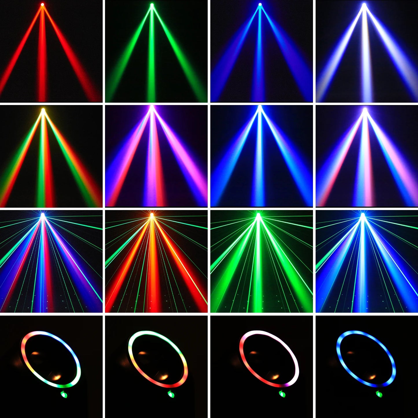 UKing Mini 30W RGBW Moving Head Stage Lighting DMX Fixture