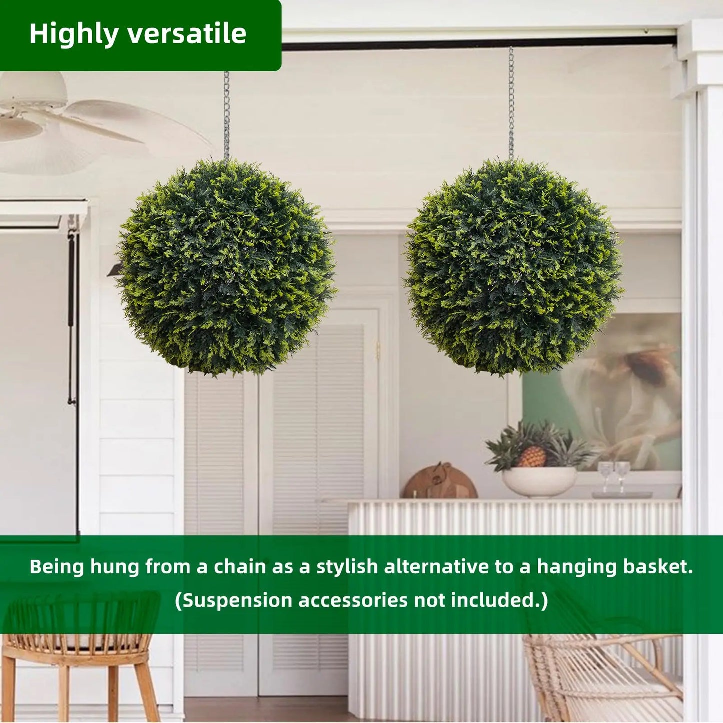 Studyset Artificial Topiary Balls For Home And Garden Decoration