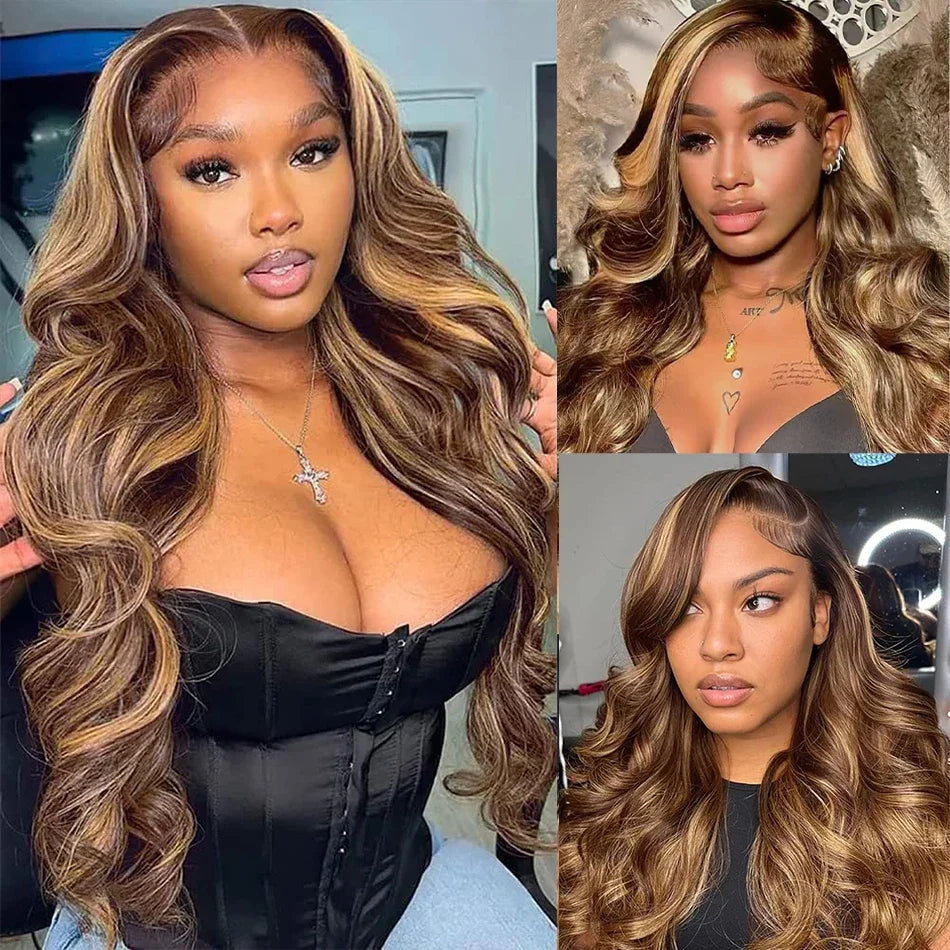 Gefily Brazilian 16A Ombre Body Wave Bundles Extensions