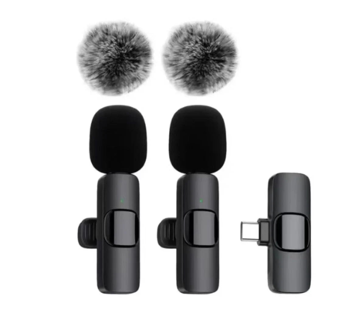 LISM Wireless Lavalier Microphones For iPhone Android iPad, 2 Pack