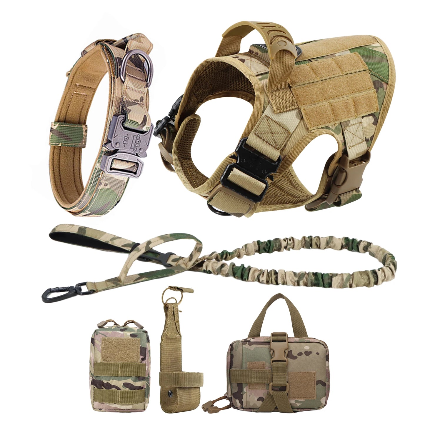 Padded Nylon Dog Harness And Leash Set For Daily Training
