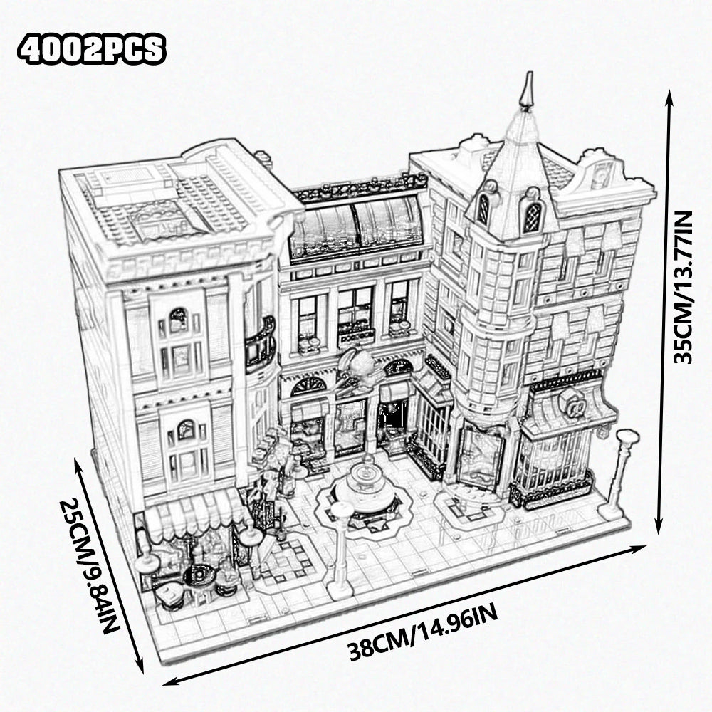 Creative Expert Street View Building Blocks Adult Model Set