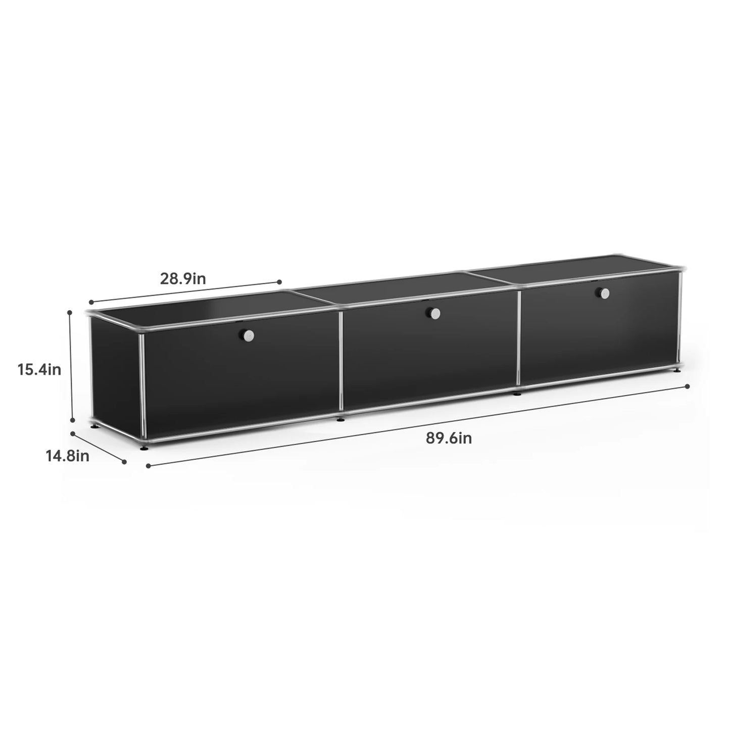 Modern Stainless Steel Storage Cabinet For Living Room And Office