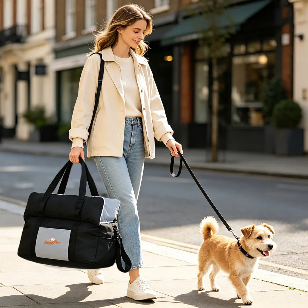 Borwart Portable Dog Booster Seat With Safety Belt Cover