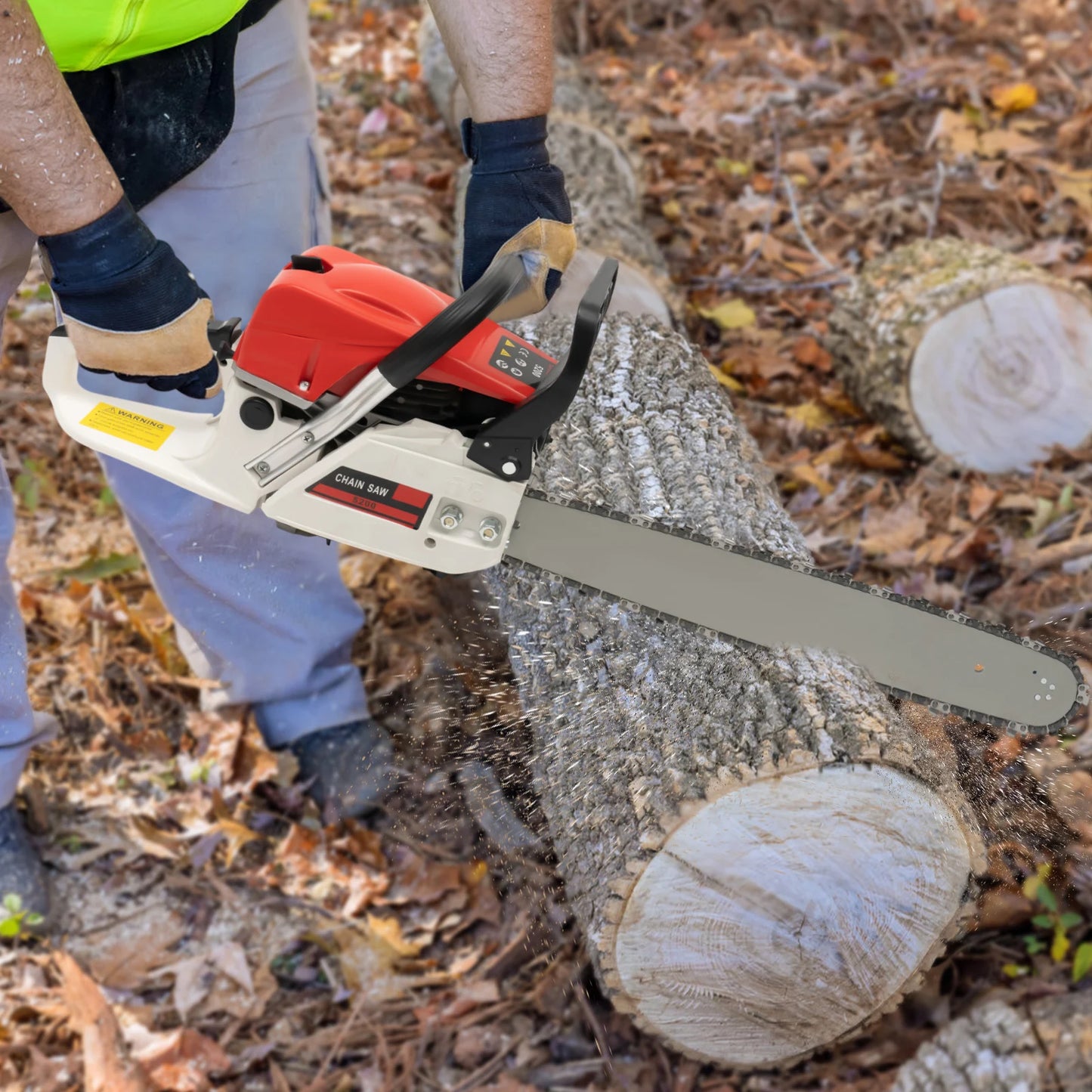 Heavy Duty Gasoline Chainsaw For Professional Tree Removal Jobs