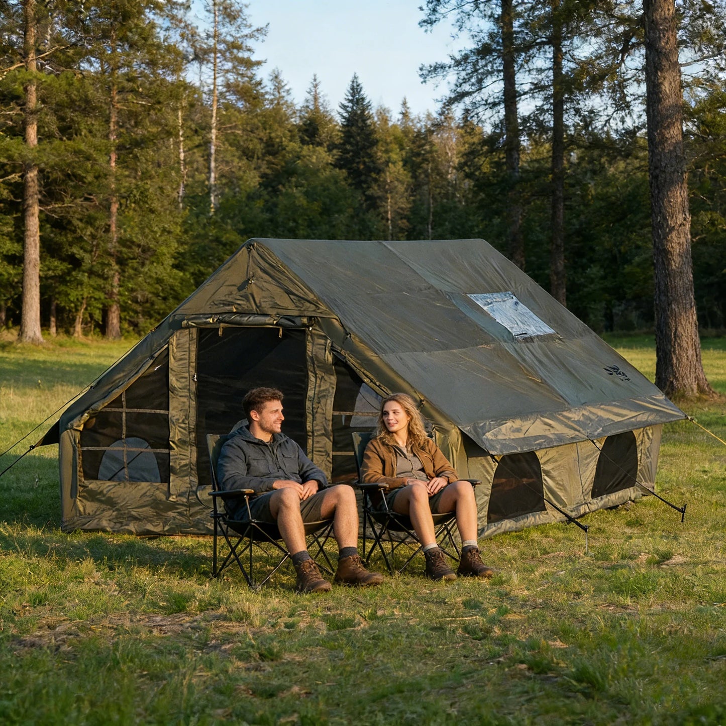 Pakicetus Quick Setup Inflatable Camping Tent Waterproof Family Air Tent