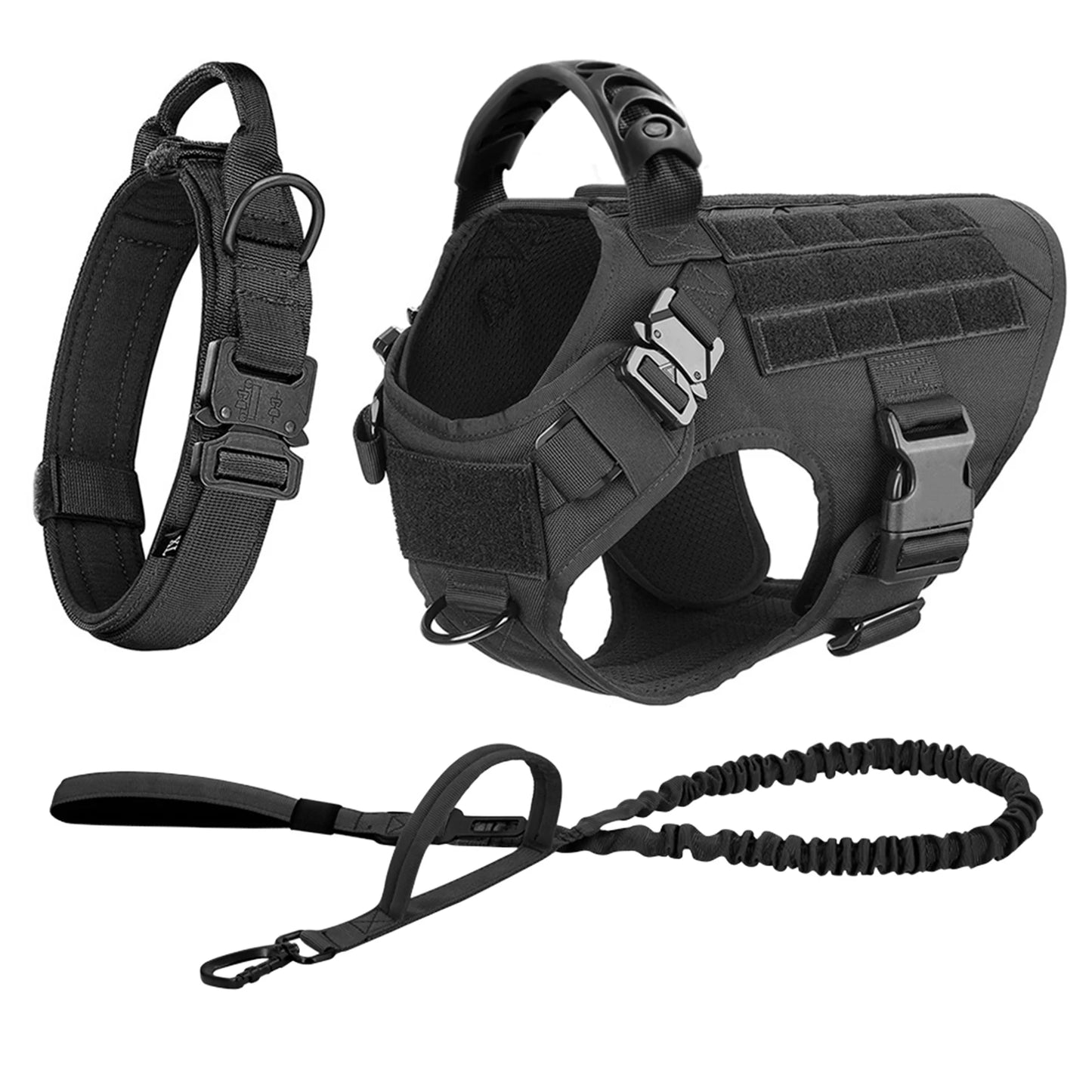 Padded Nylon Dog Harness And Leash Set For Daily Training