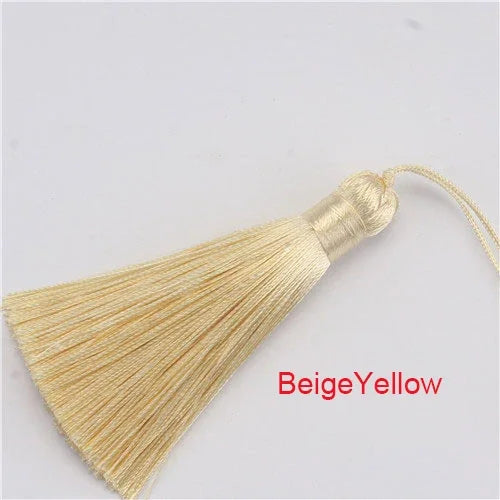 Premium Polyester Tassels With Cord Loops For Jewelry Making