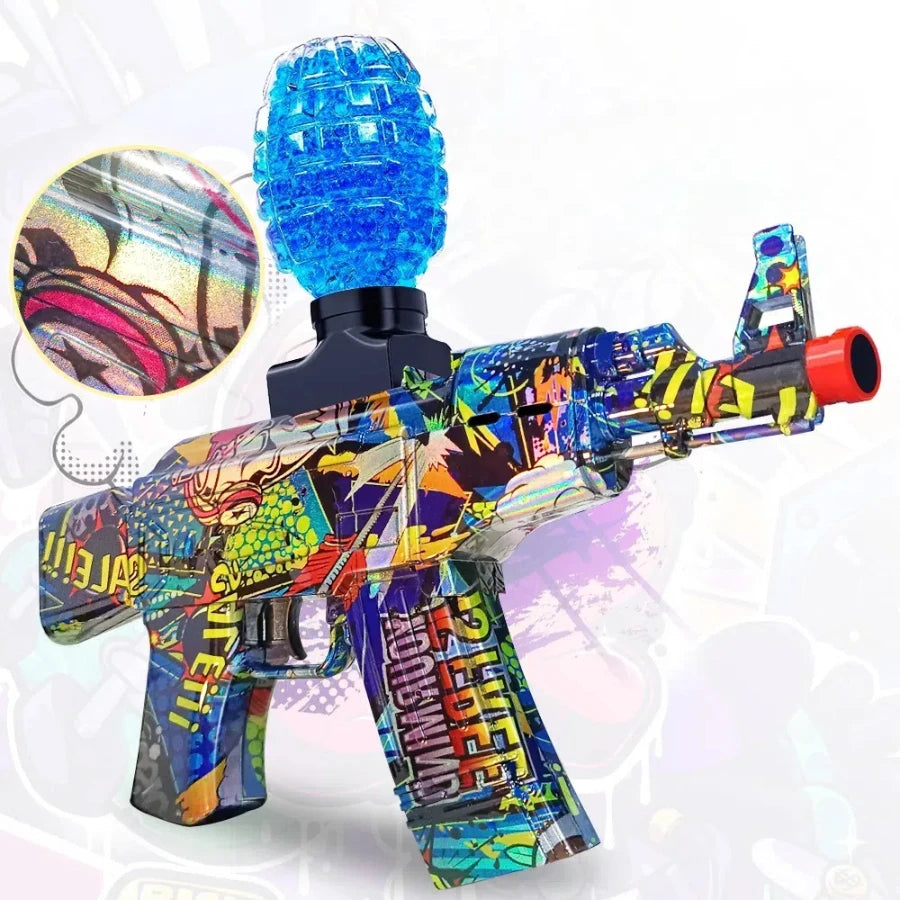 Electric Automatic Gel Ball Blaster Toy With Safety Glasses