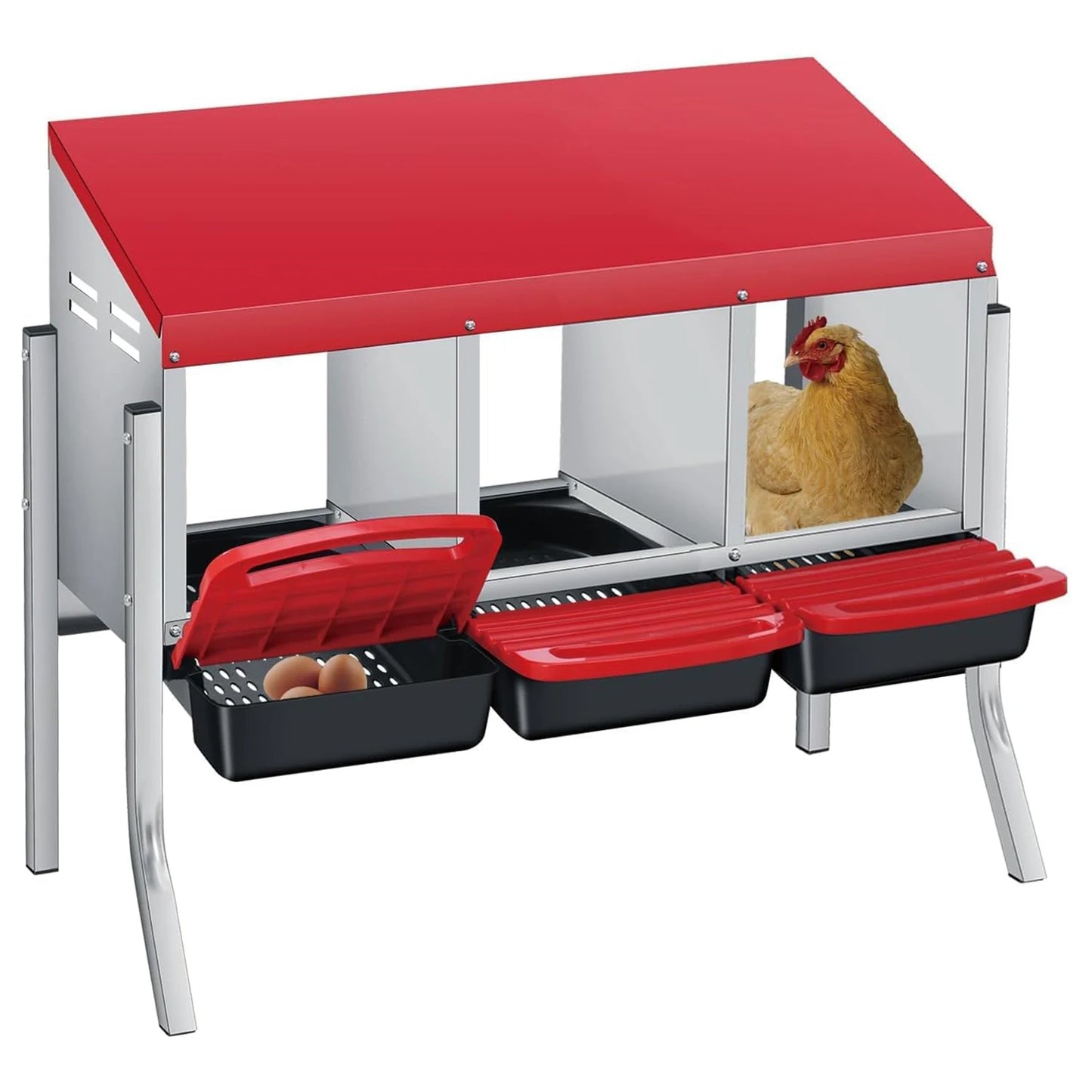 Twister Ck Automatic Egg Collection Metal Poultry Nesting Box