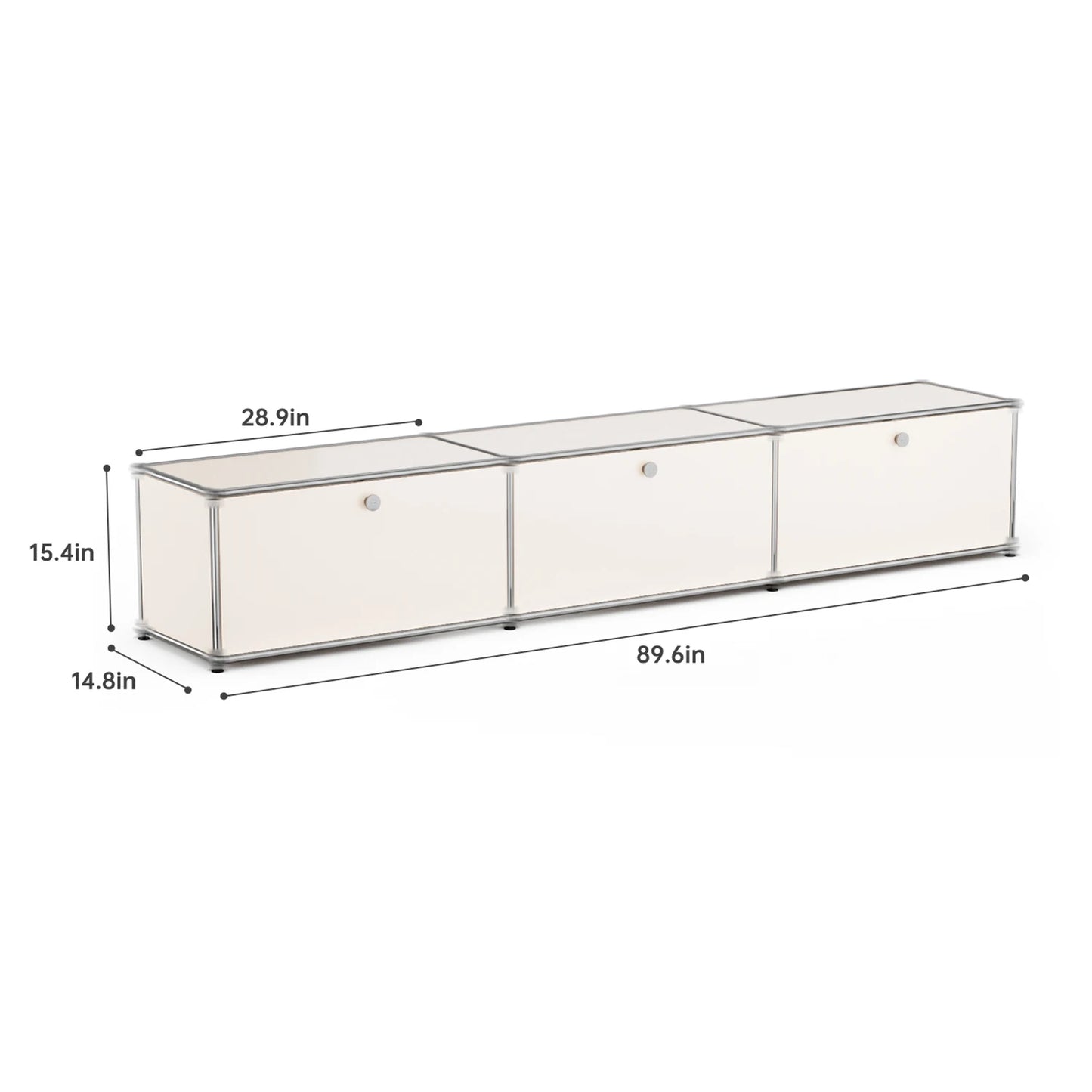 Modern Stainless Steel Storage Cabinet For Living Room And Office