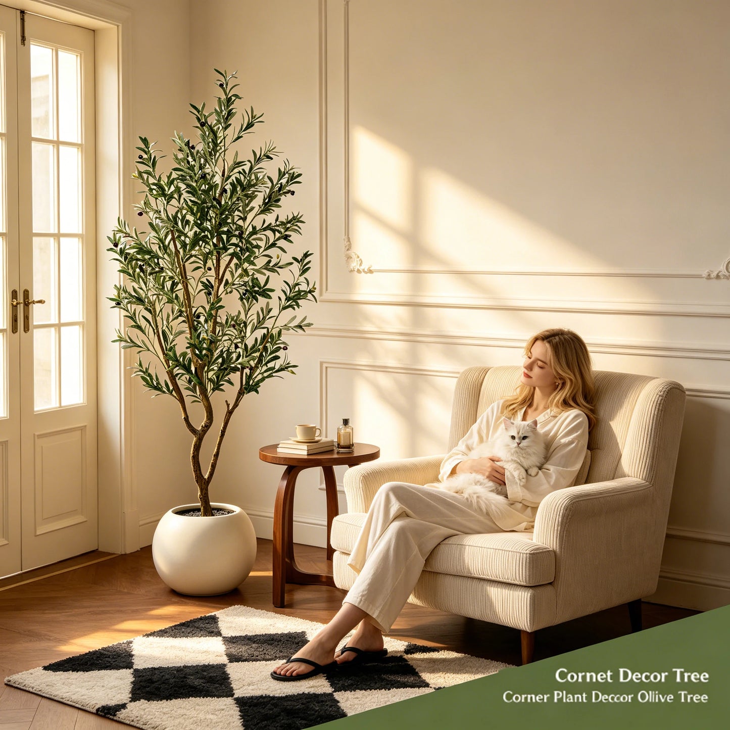 Olitree Artificial Olive Tree With Pot For Indoor Decorations