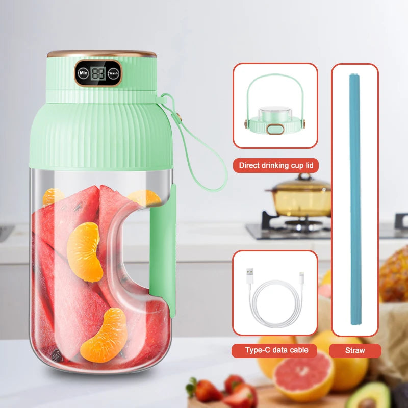 Portable USB Rechargeable Fruit Juice Blender Cup For Smoothies