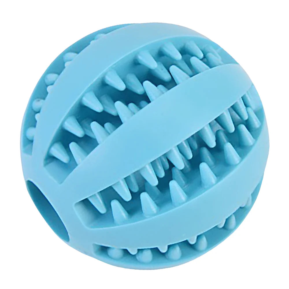 Interactive Rubber Dog Ball Toy For Teething And Training