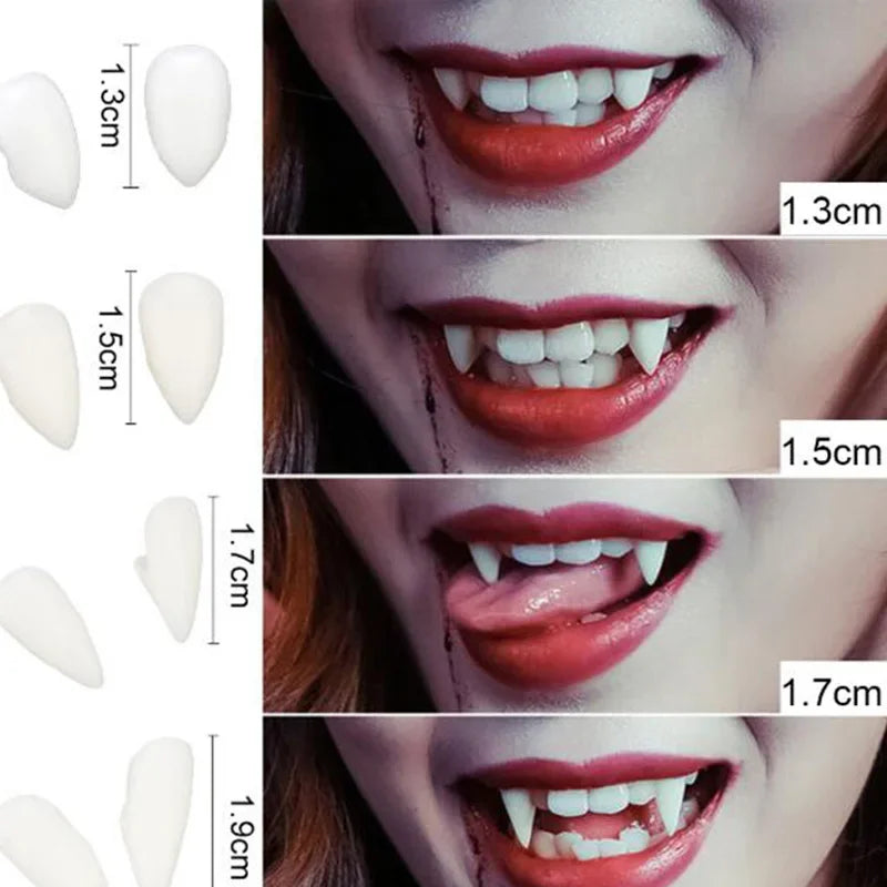Vampire Fangs Dentures Props For Halloween Costume Party