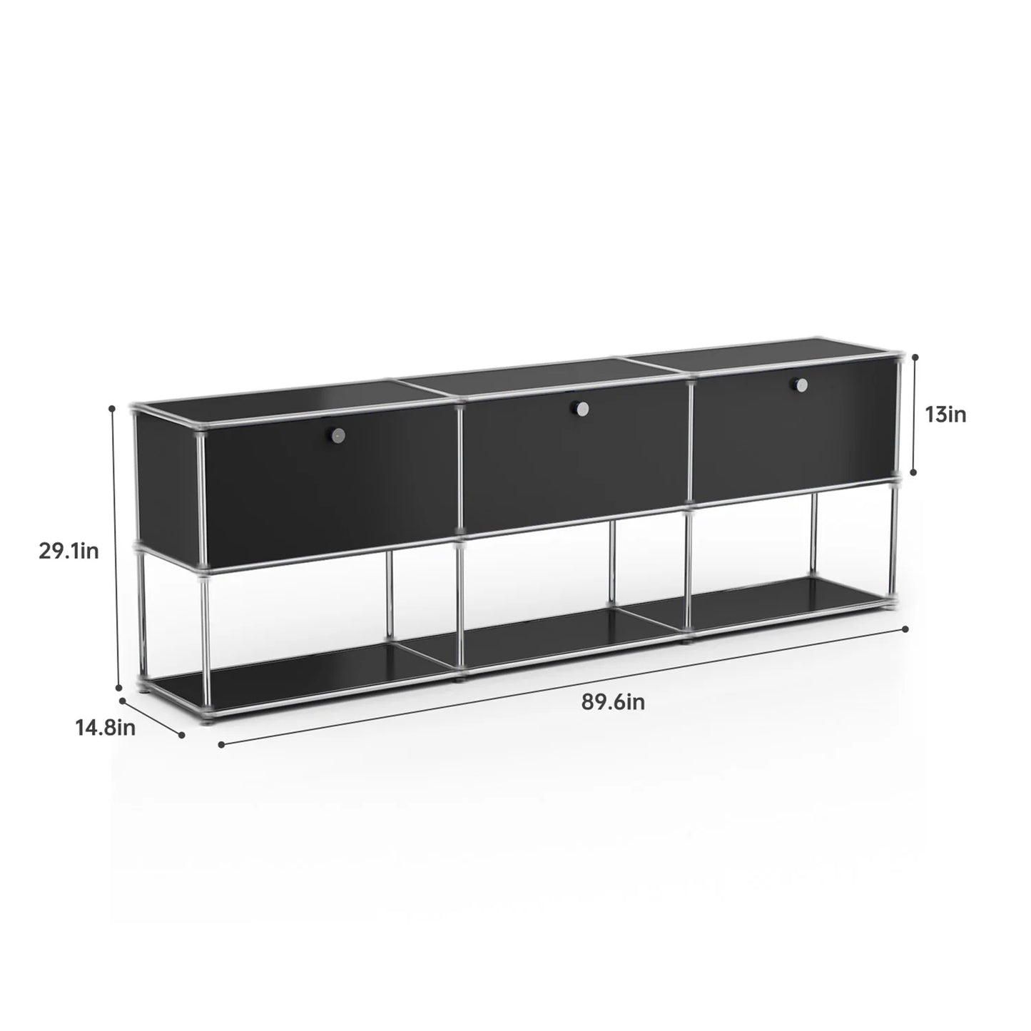 Modern Stainless Steel Storage Cabinet For Living Room And Office