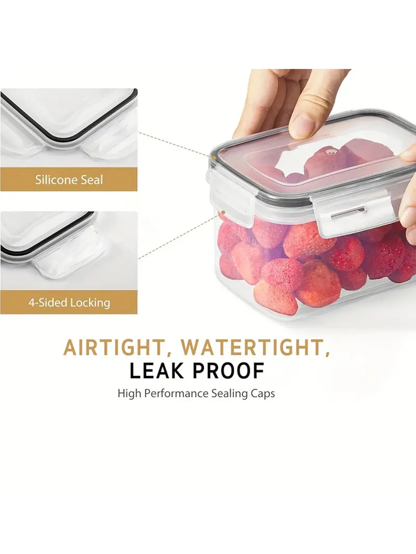 Airtight Food Storage Containers With Labels For Dry Goods