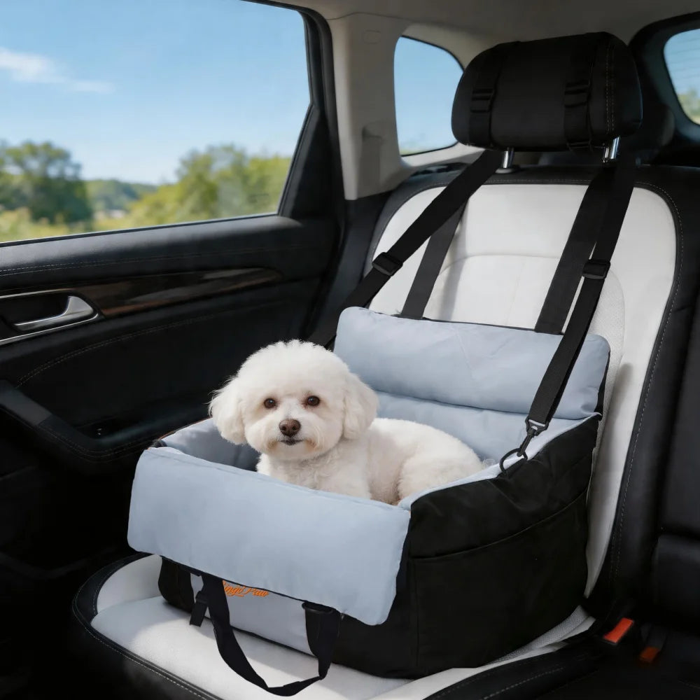 Borwart Portable Dog Booster Seat With Safety Belt Cover