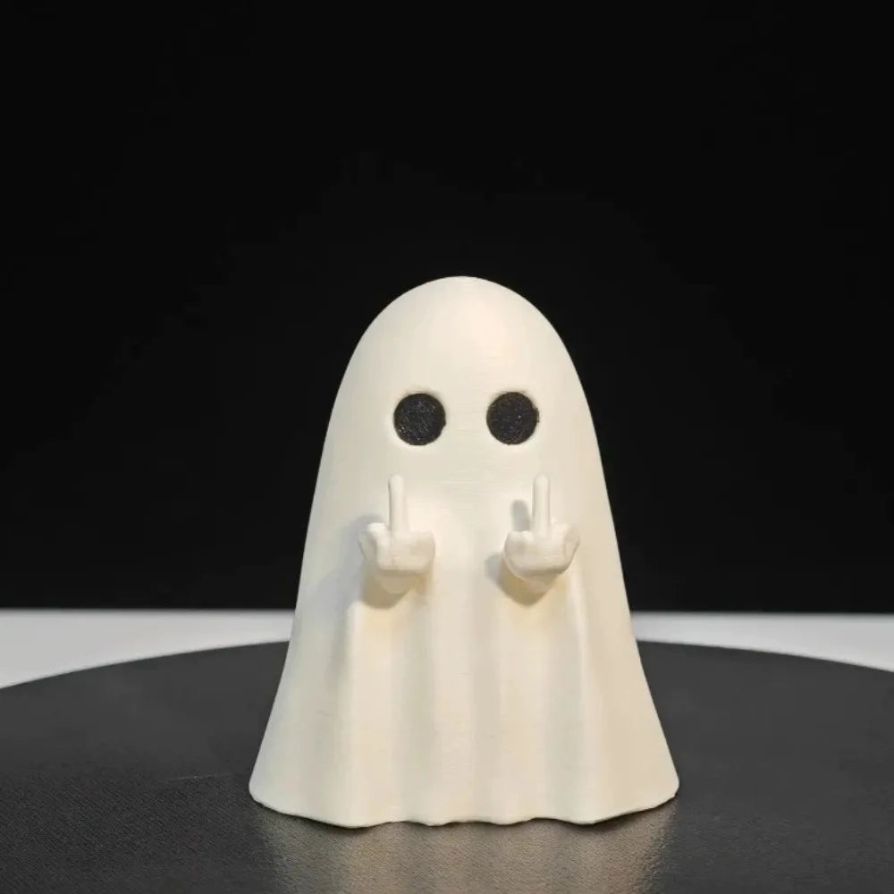 Cute Ghost Resin Statue Halloween Desk And Shelf Decor Ornament