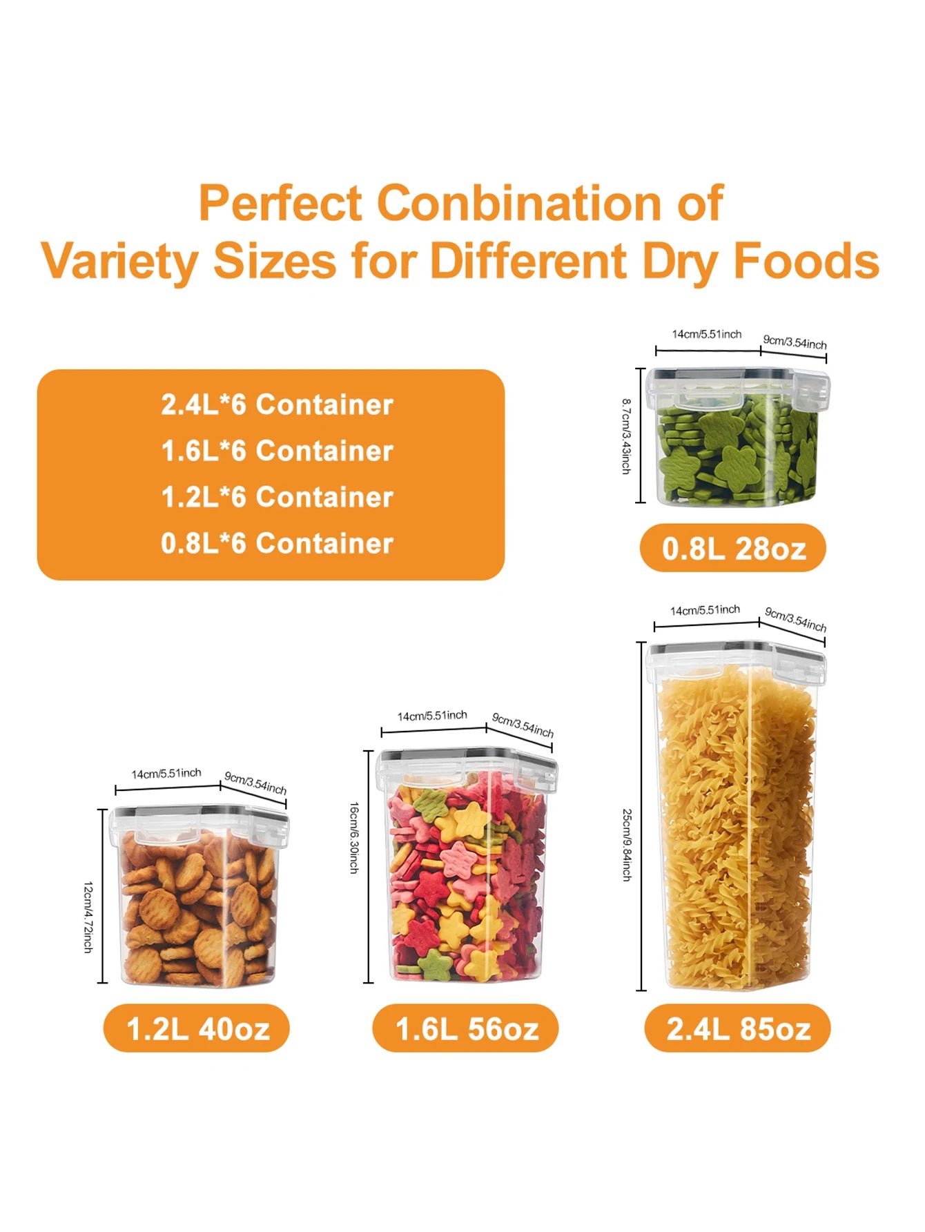 Airtight Food Storage Containers With Clear Labels For Pantries