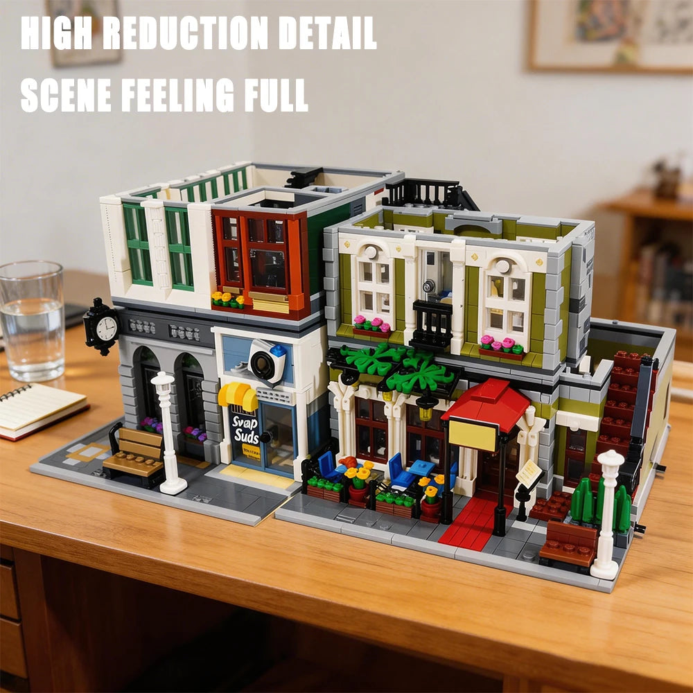 Creative Expert Street View Building Blocks Adult Model Set