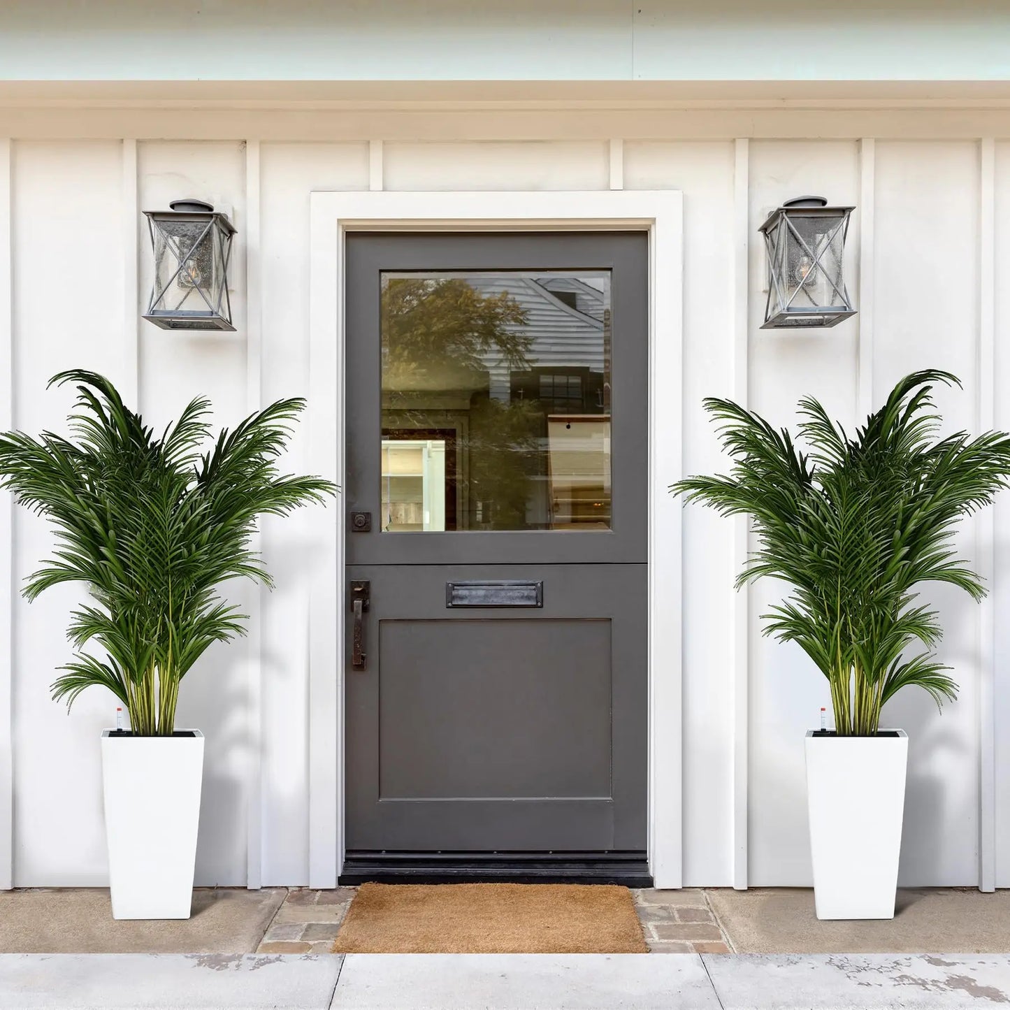 HiMISS Modern Self Watering Tall Planters Garden Set