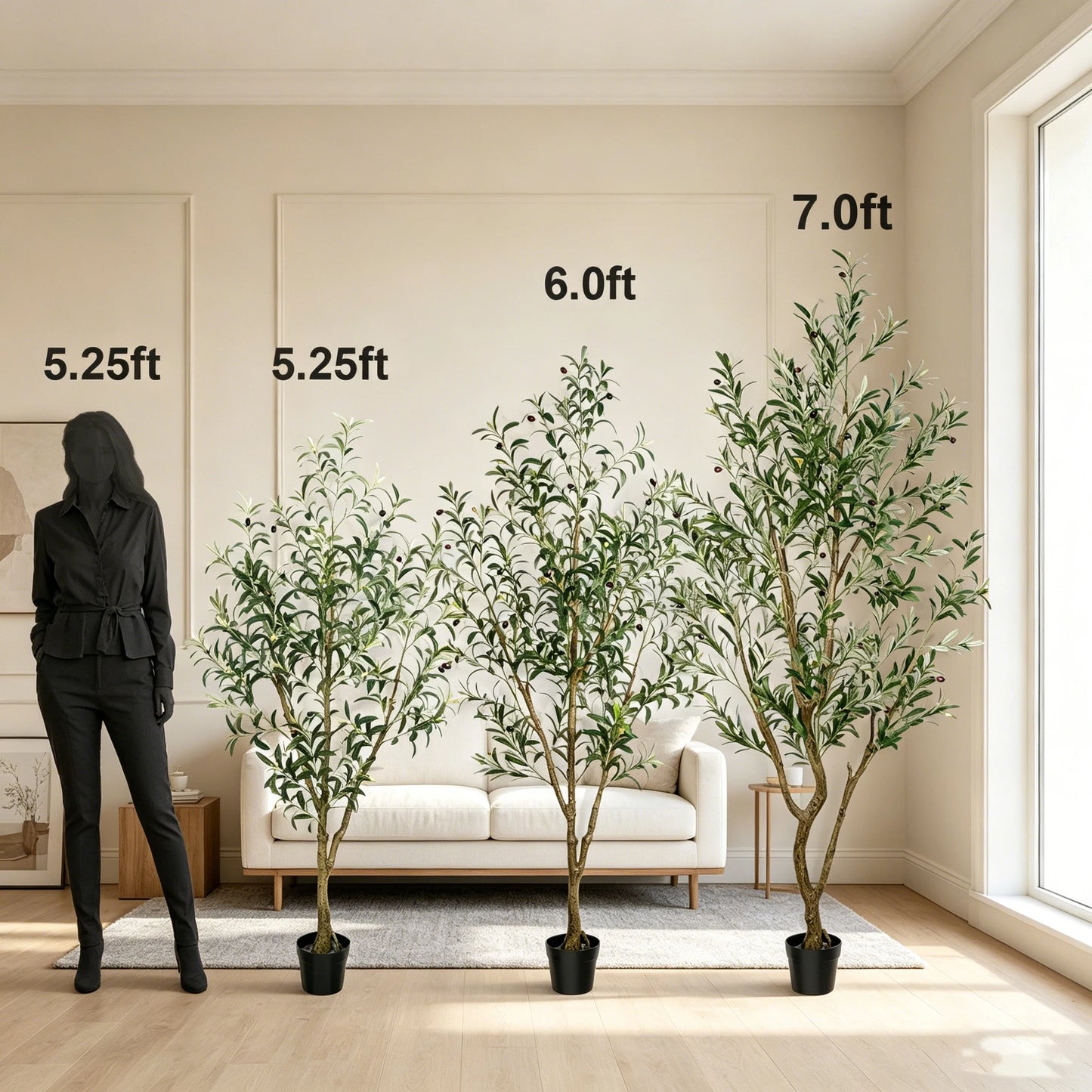 Olitree Artificial Olive Tree With Pot For Indoor Decorations