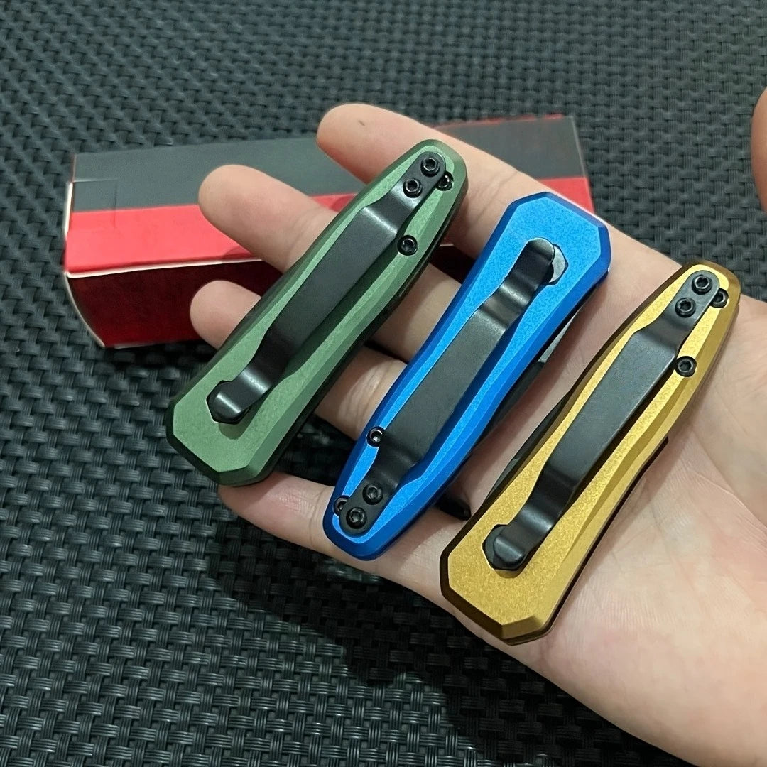 DIY Quick Open Folding Pocket Knife With Aluminum Handle