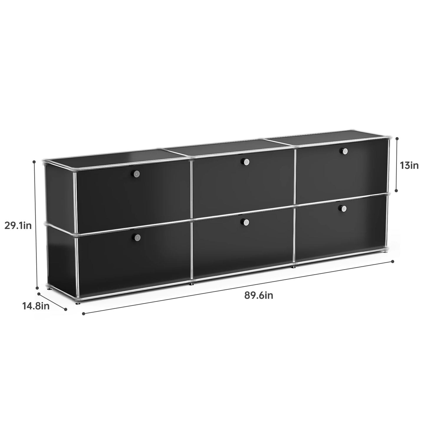 Modern Stainless Steel Storage Cabinet For Living Room And Office