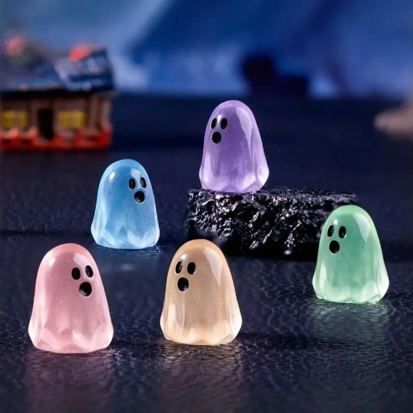 Luminous Ghost Figures Glowing Miniatures For Halloween Home Decor