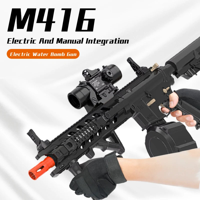 M4 Electric Gel Ball Toy Rifle Featuring Dual Operation Modes