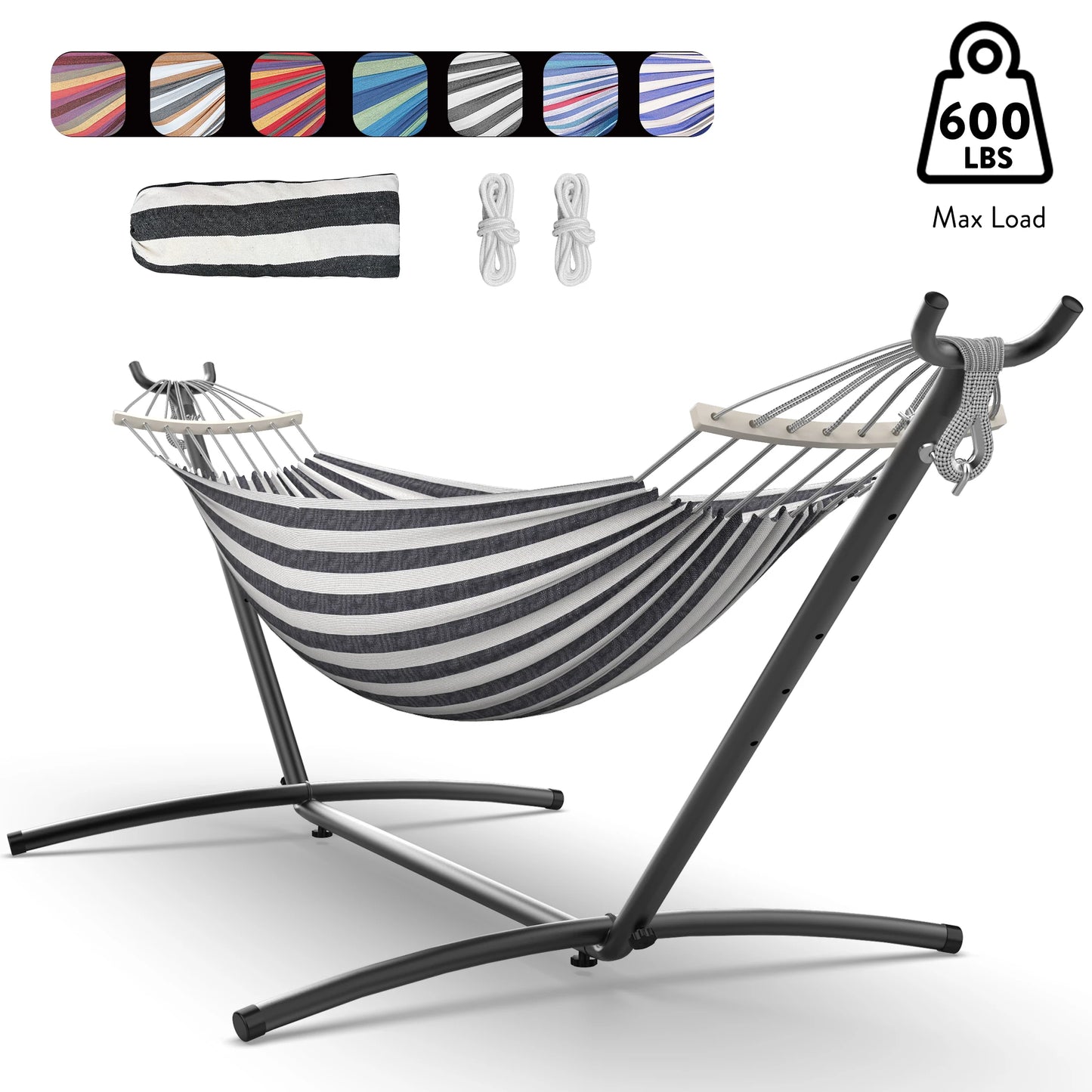 Gyroor Adjustable Outdoor Hammock Stand With Convenient Storage Bag