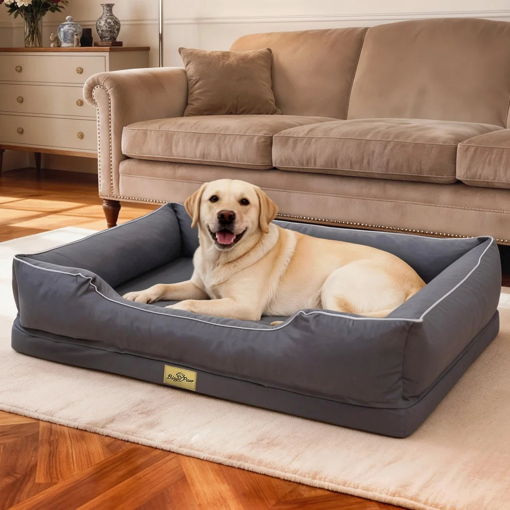Borwart Orthopedic Dog Bed Pet Sofa With Removable Cover