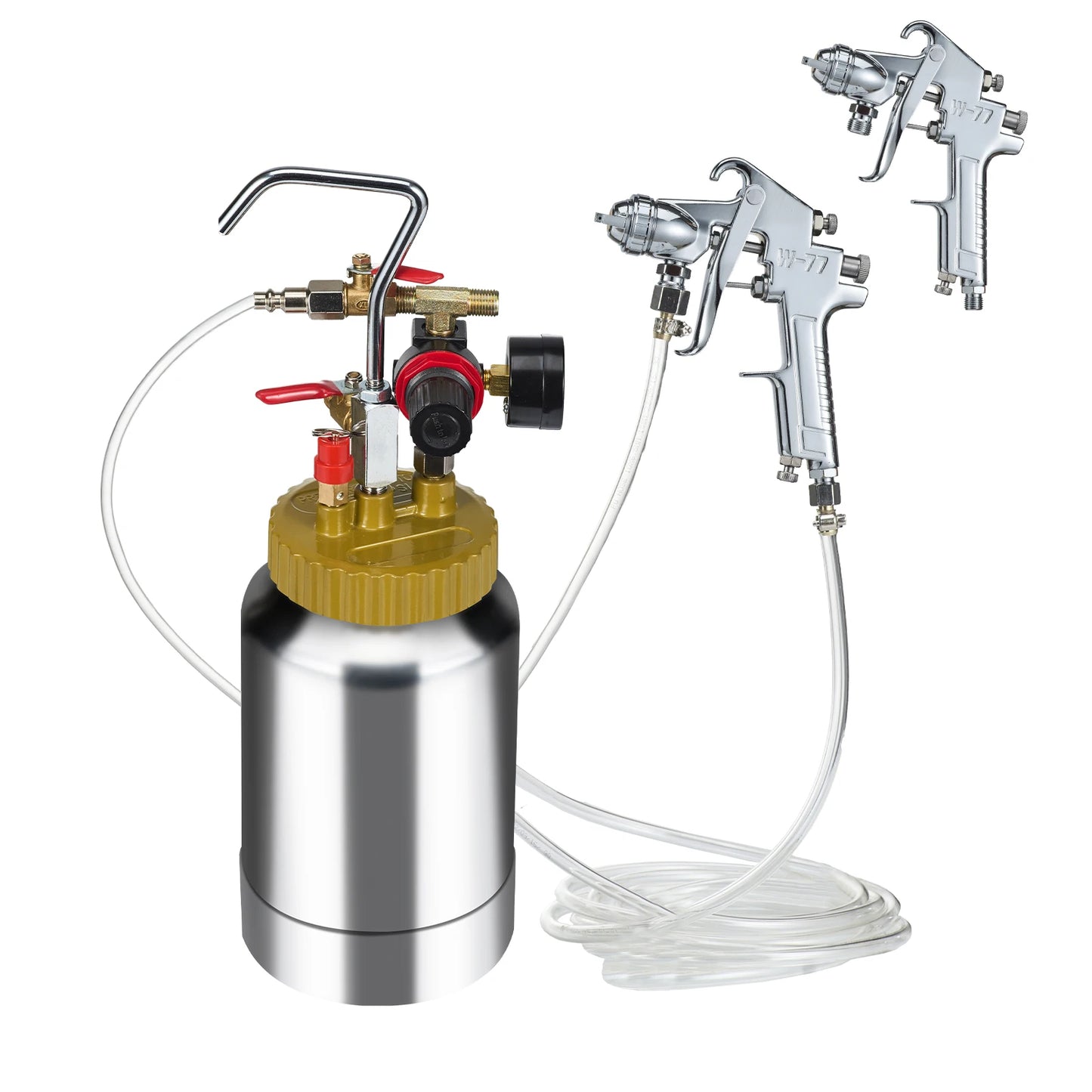 SucceBuy Portable Spray Paint Pressure Pot Tank With Hose
