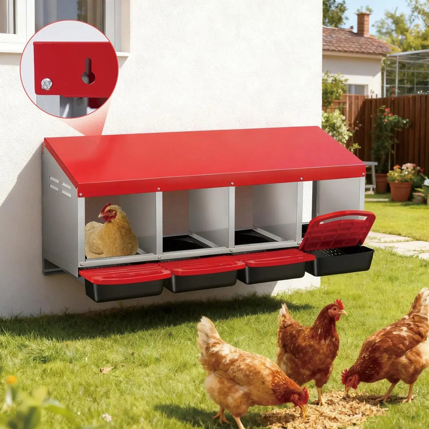 Twister Ck Automatic Egg Collection Metal Poultry Nesting Box
