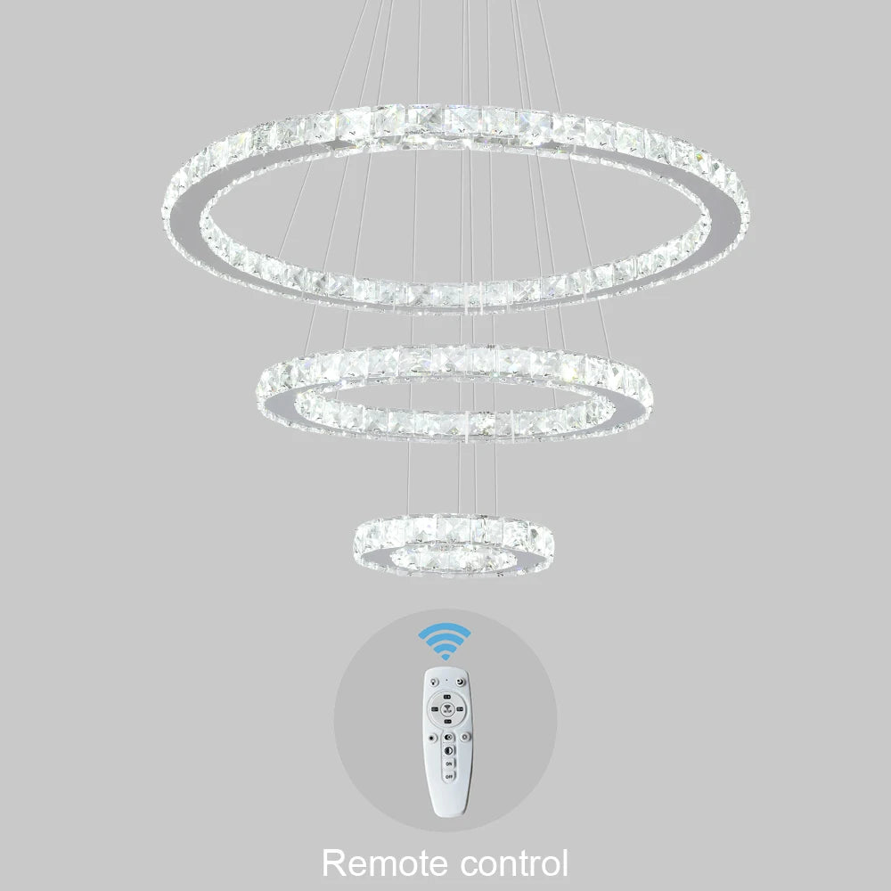 Vetrulus Modern Led Crystal Chandelier For Dining Room Lighting