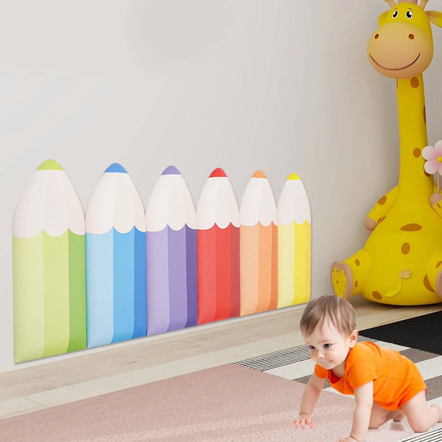 Premium Self Adhesive Pencil Wall Stickers For Kids