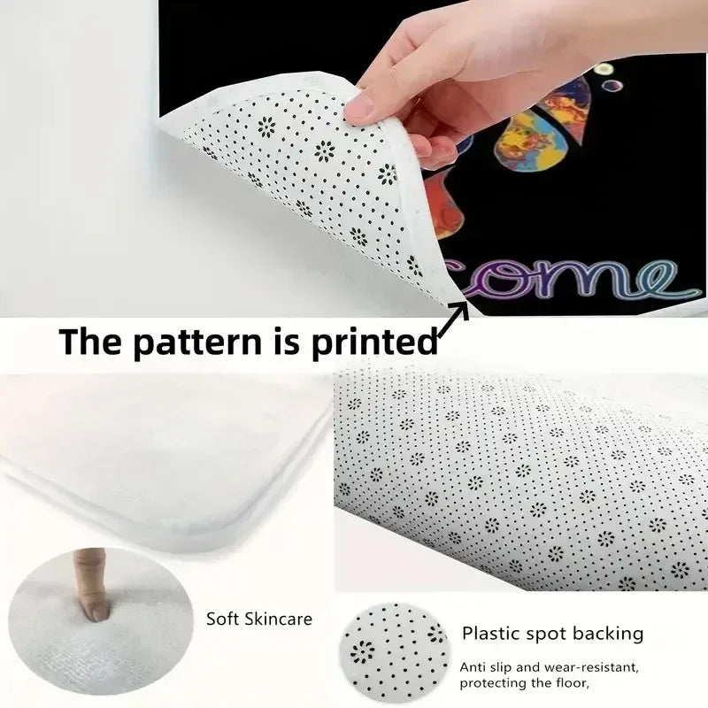 European Retro Geometric Polyester Area Rug For Bedroom Decor