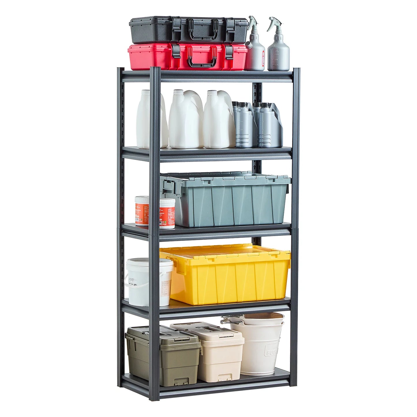 Sturdy Adjustable Metal Utility Storage Shelf Rack