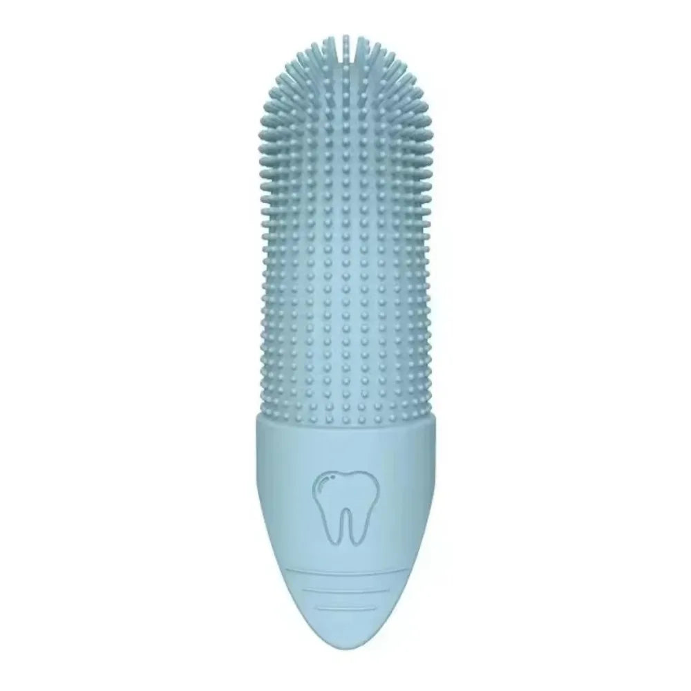 Dog Silicone Finger Toothbrush 360 Degree Dental Care Cats Pets