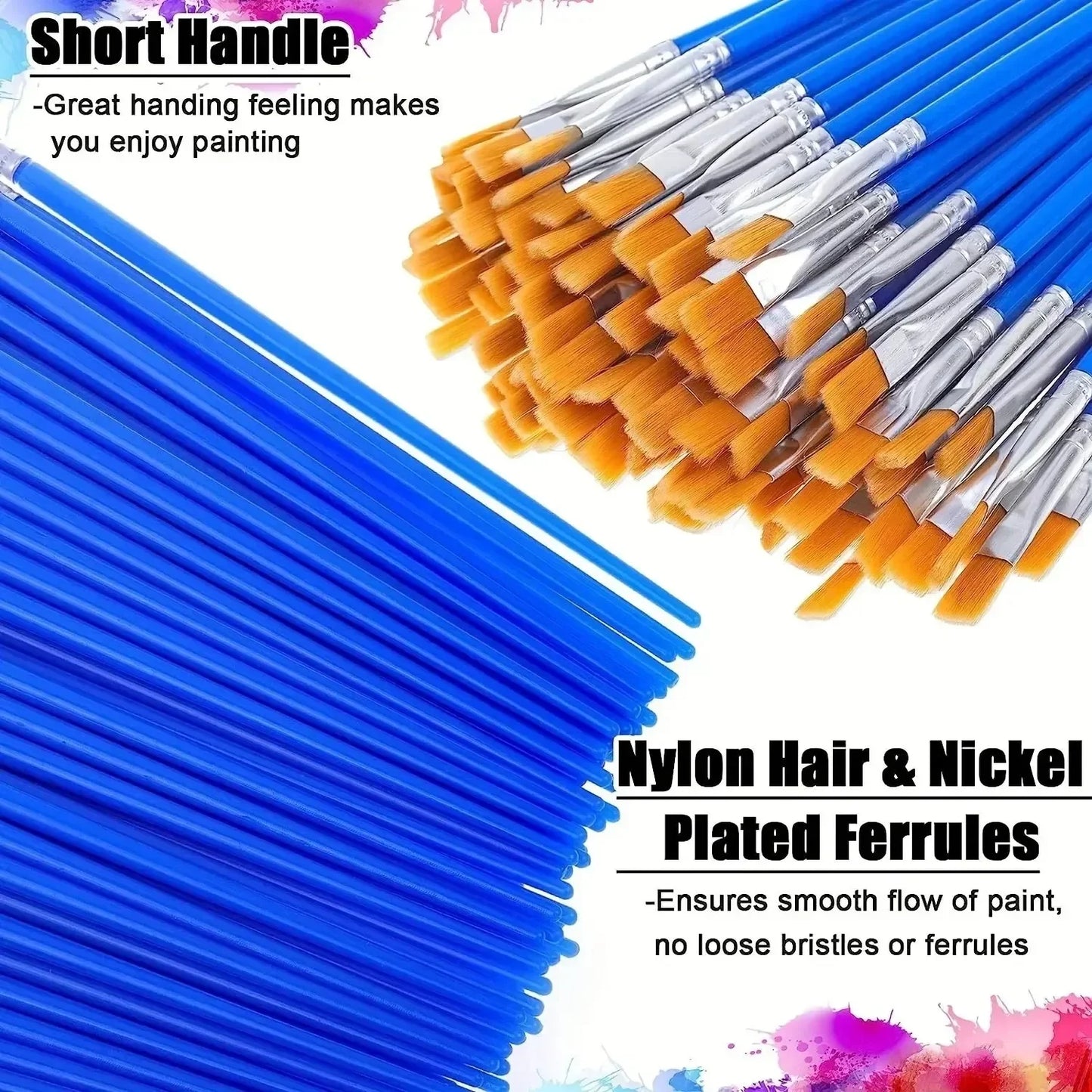 Professional Nylon Art Painting Brushes For Oil And Acrylic Projects