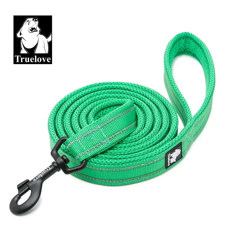 Truelove Reflective Padded Nylon Mesh Dog Walking Leash